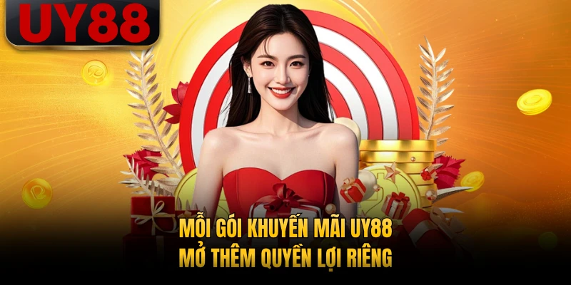 Mỗi gói khuyến mãi UY88 mở thêm quyền lợi riêng